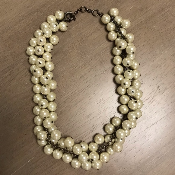J. Crew Jewelry Jcrew Double Strand Pearl Necklace Poshmark